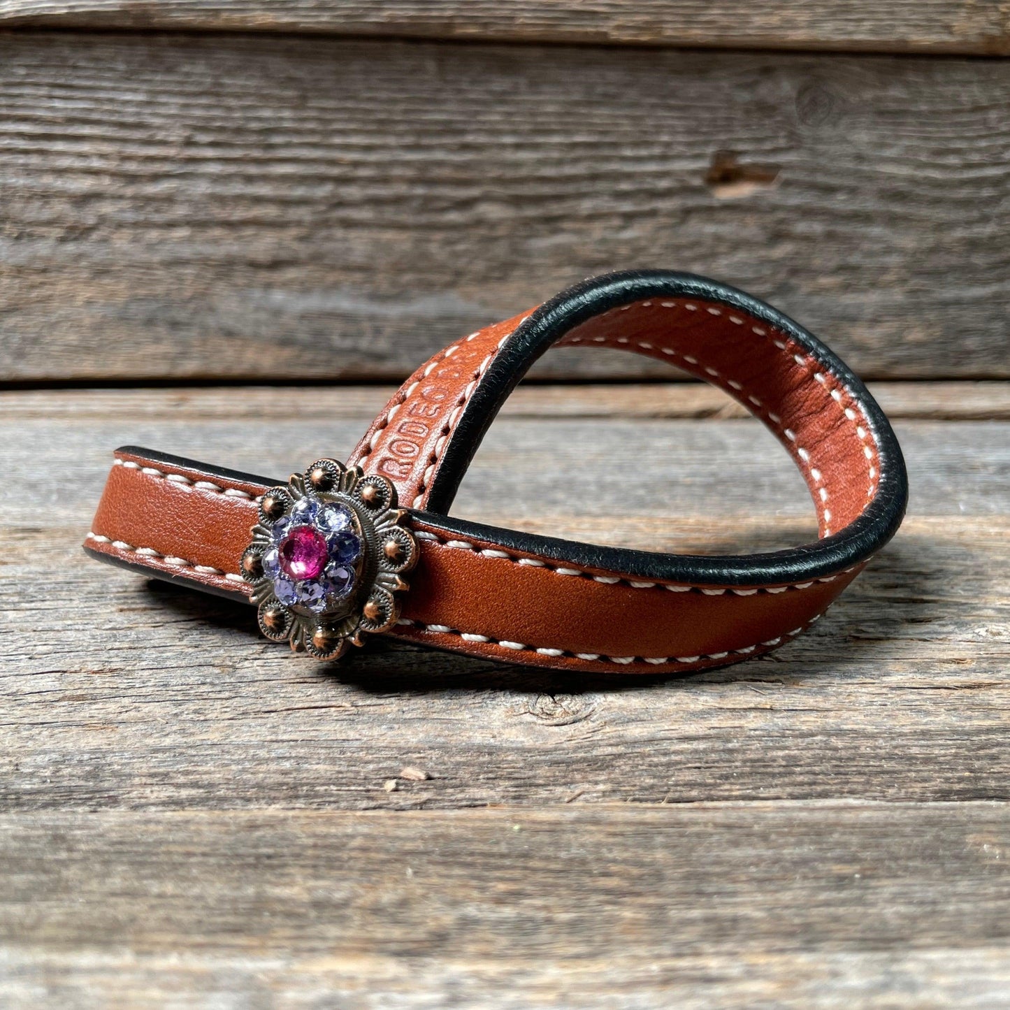 Crystal Medium Oil Rustic Tie Down Keepers