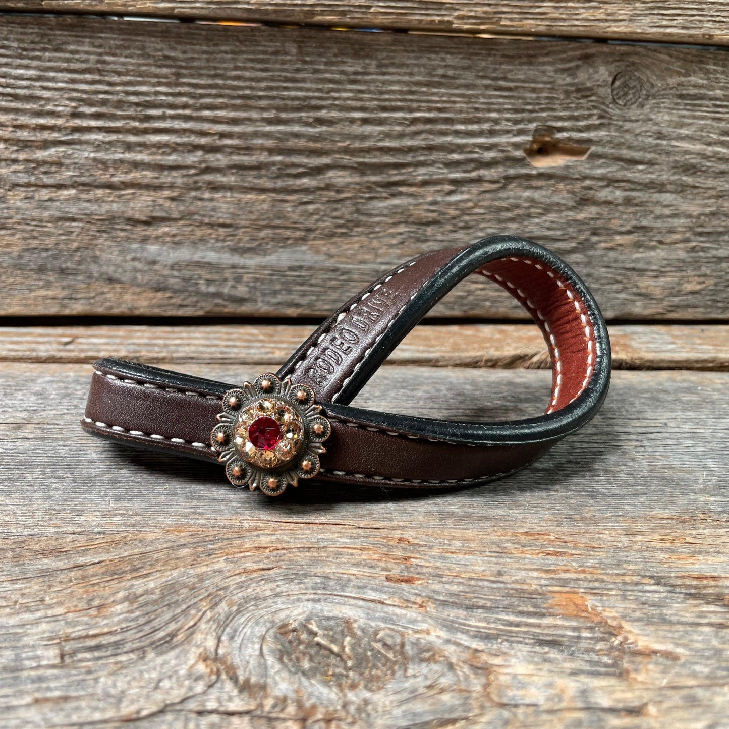 Crystal Dark Oil Rustic Tie Down Keepers