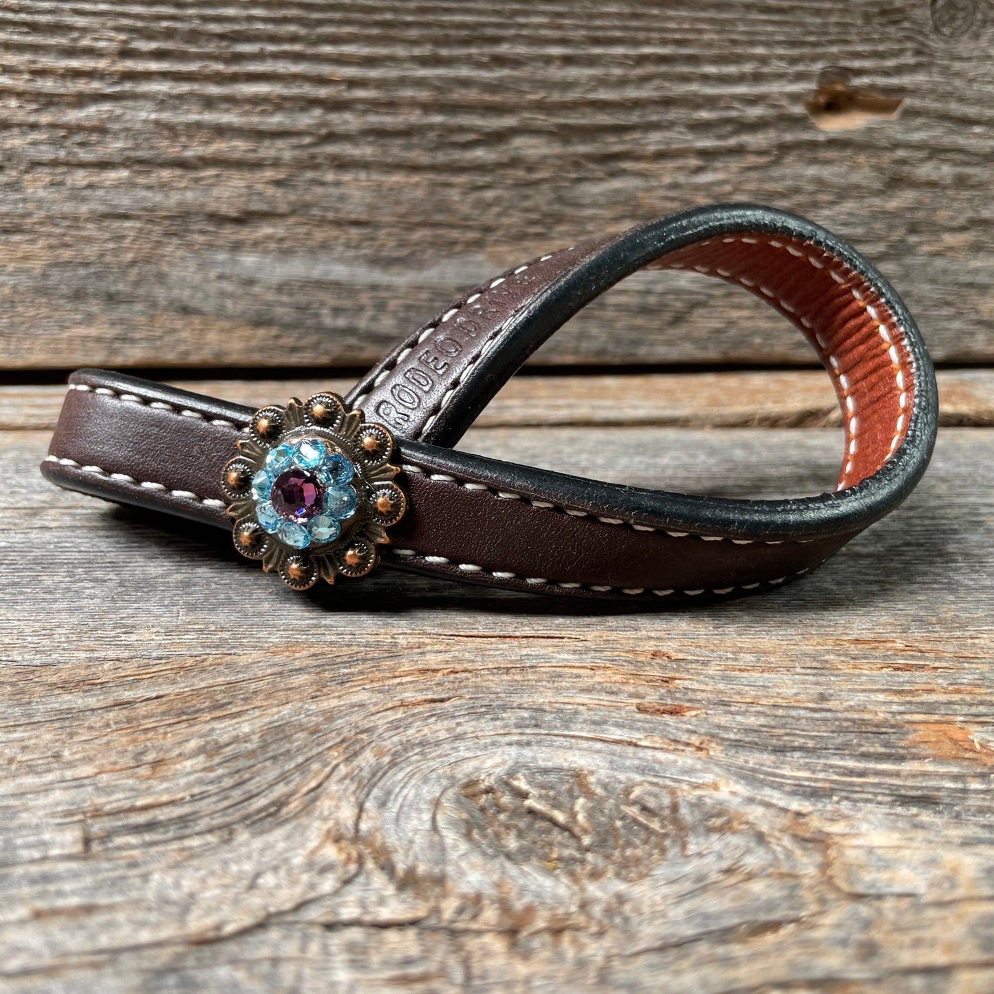 Crystal Dark Oil Rustic Tie Down Keepers