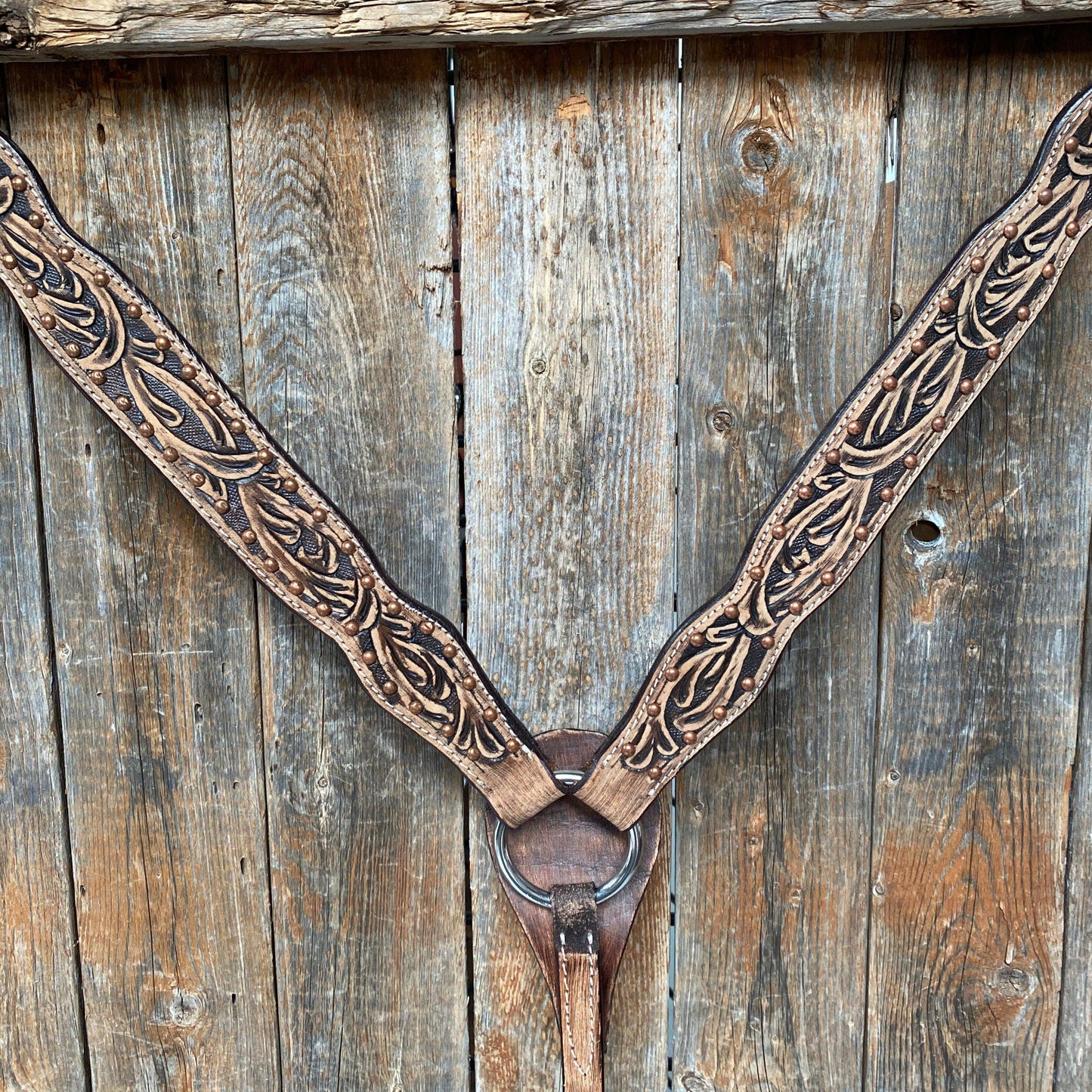 Brushed Chocolate Copper Breastcollar #ST201