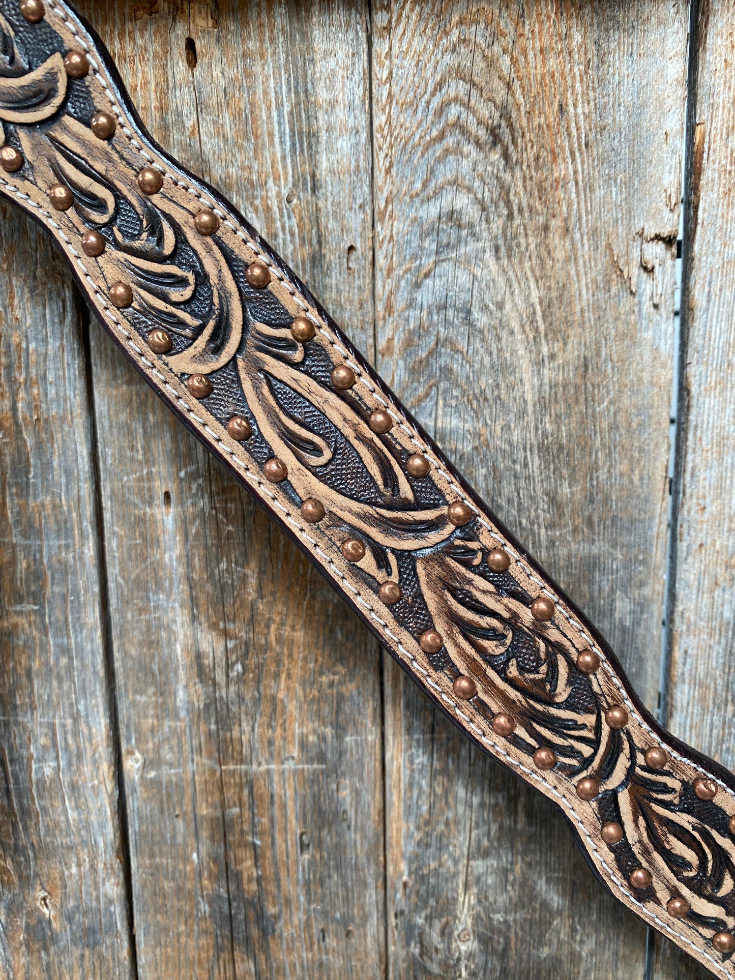Brushed Chocolate Copper Breastcollar #ST201