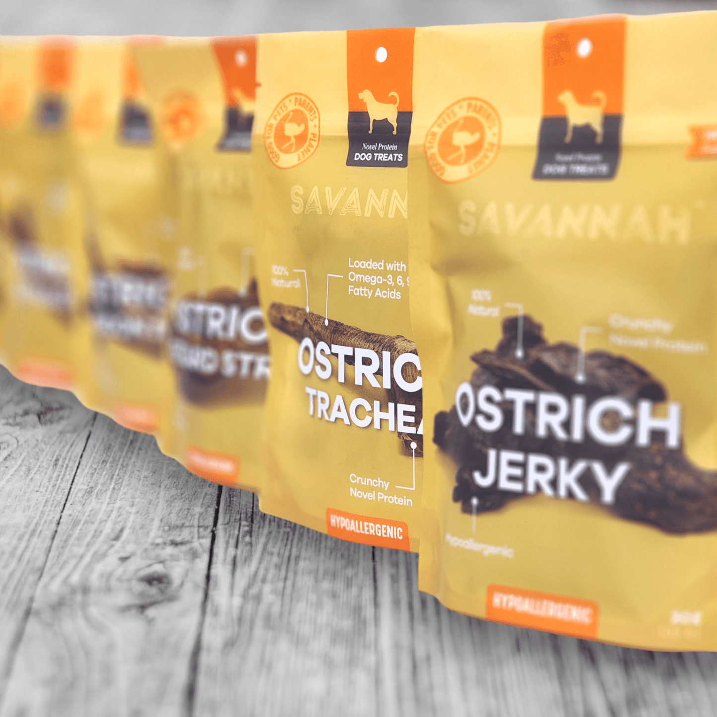 Ostrich Tendon Twister (12" x 2.5" x 1"): The Satisfying, All-Natural Chew for Dental Health & Joint Support