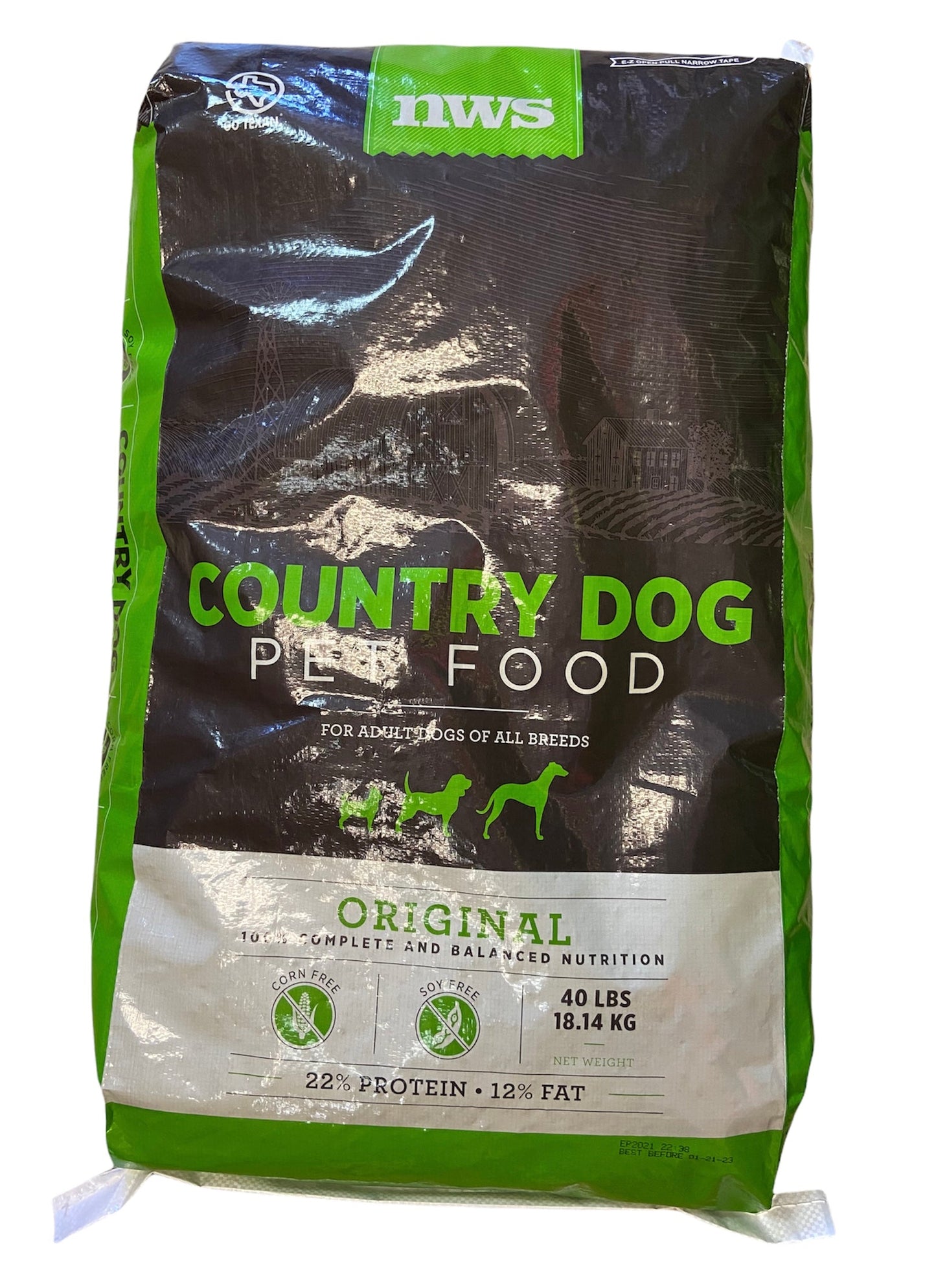 COUNTRY DOG FOOD, 40 lbs