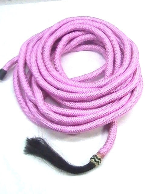 Pink Nylon Mecate reins 22'