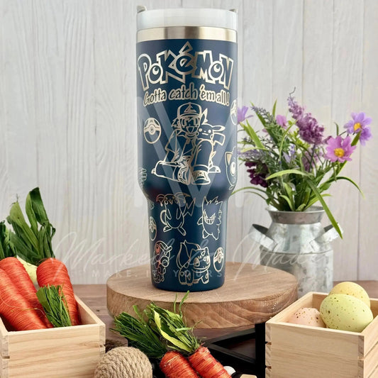 Pokemon Engraved Tumbler  | 40oz