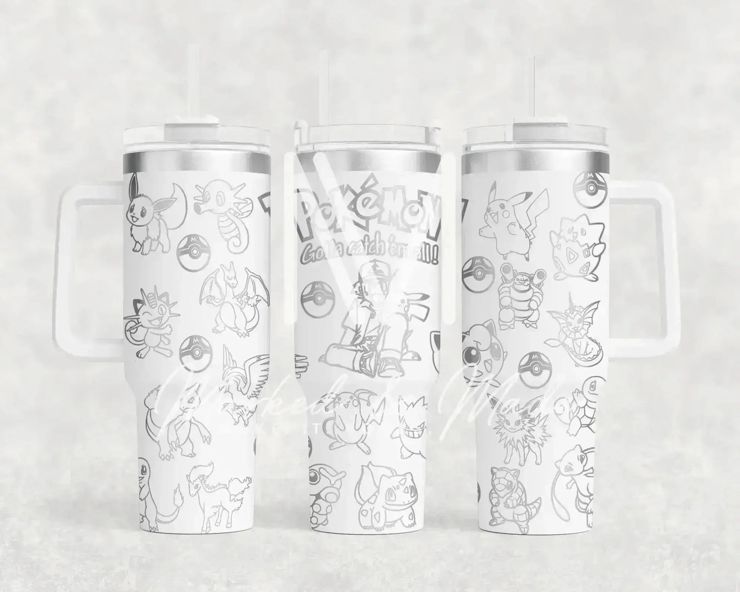 Pokemon Engraved Tumbler  | 40oz