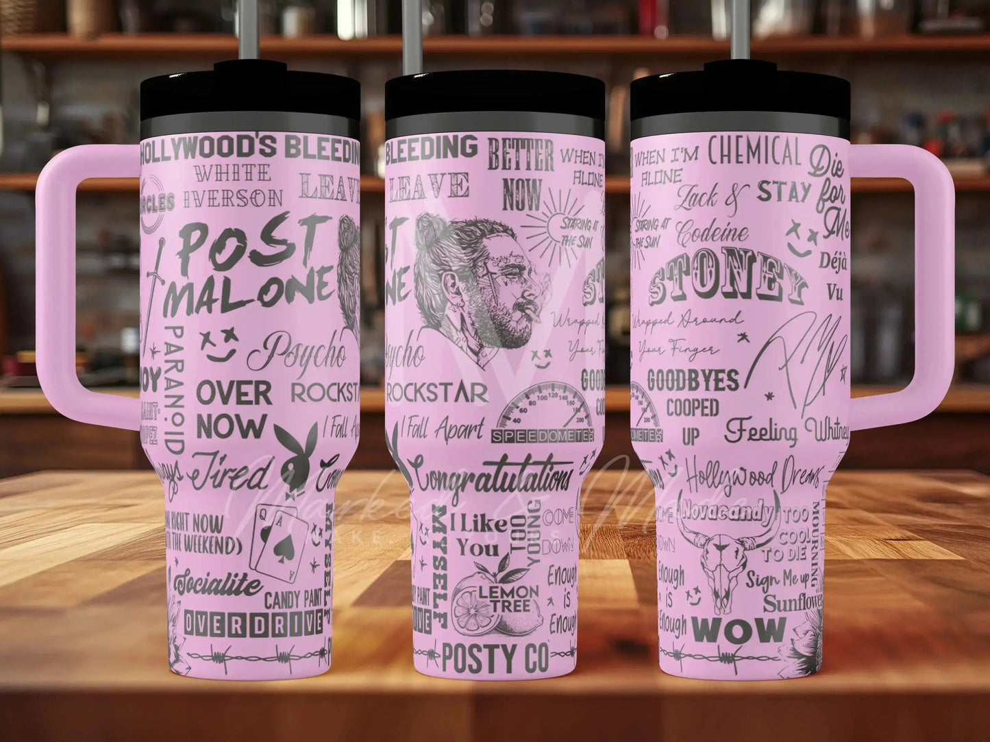 Post Malone Engraved Tumbler  | 30oz