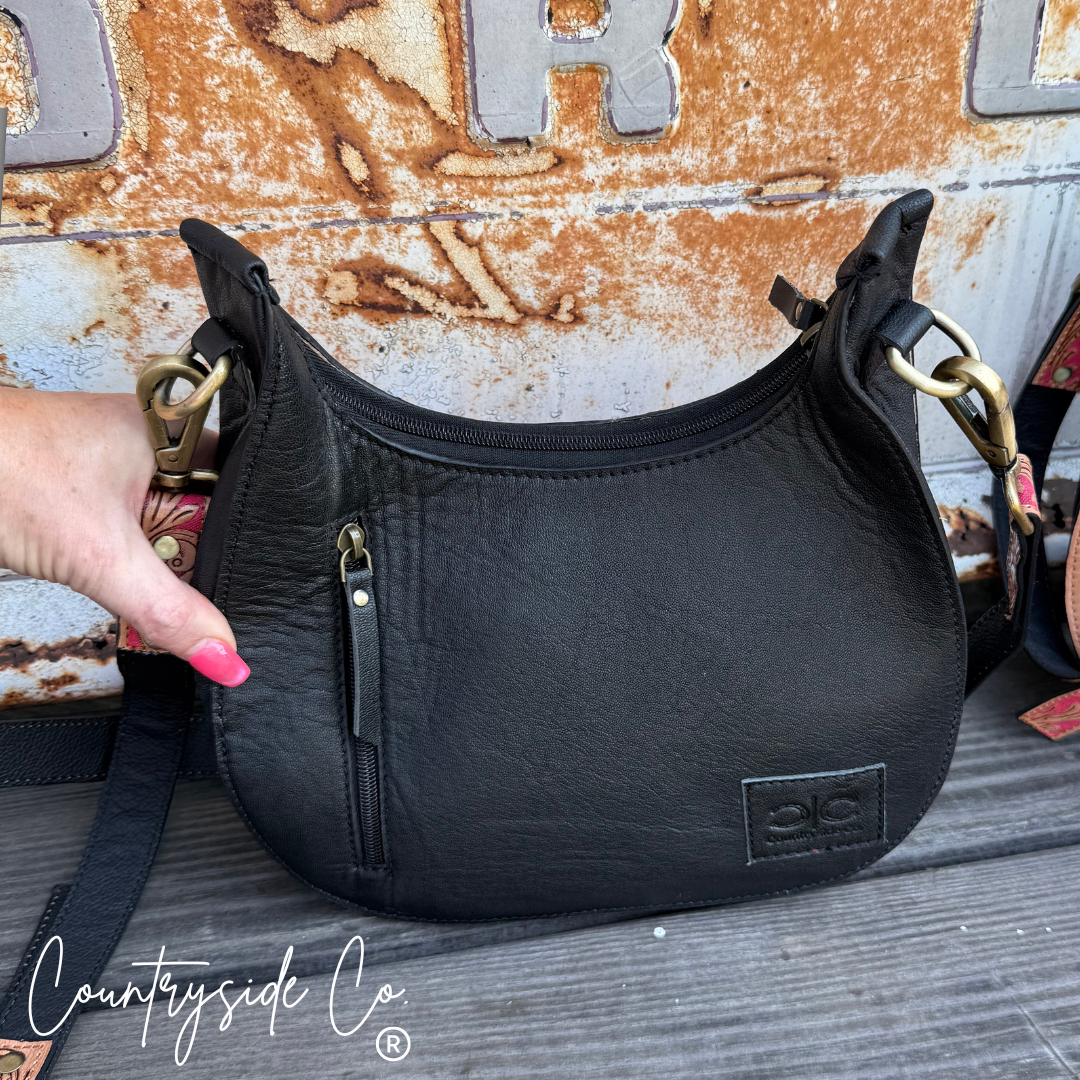 Prairie Doll Checkered Leather Conceal Carry Purse