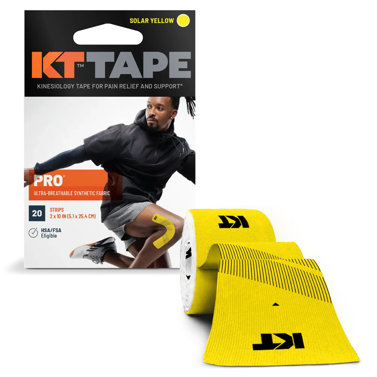 KT Tape Pro® Synthetic Kinesiology Tape – Precut Strips