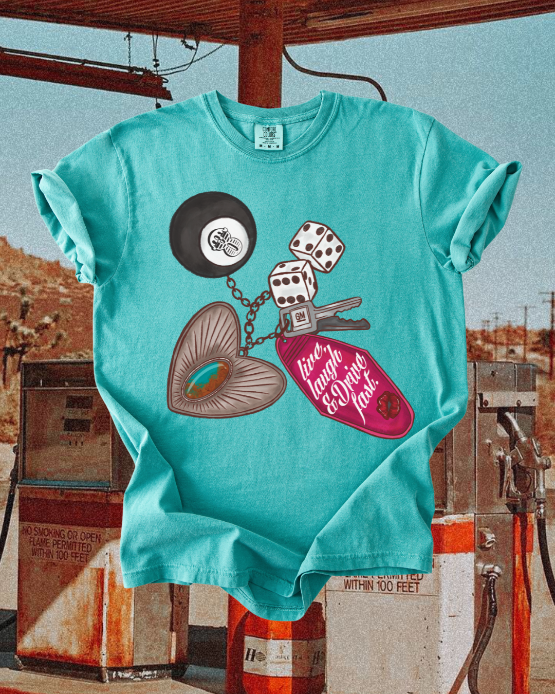 Live , laugh, drive fast tee