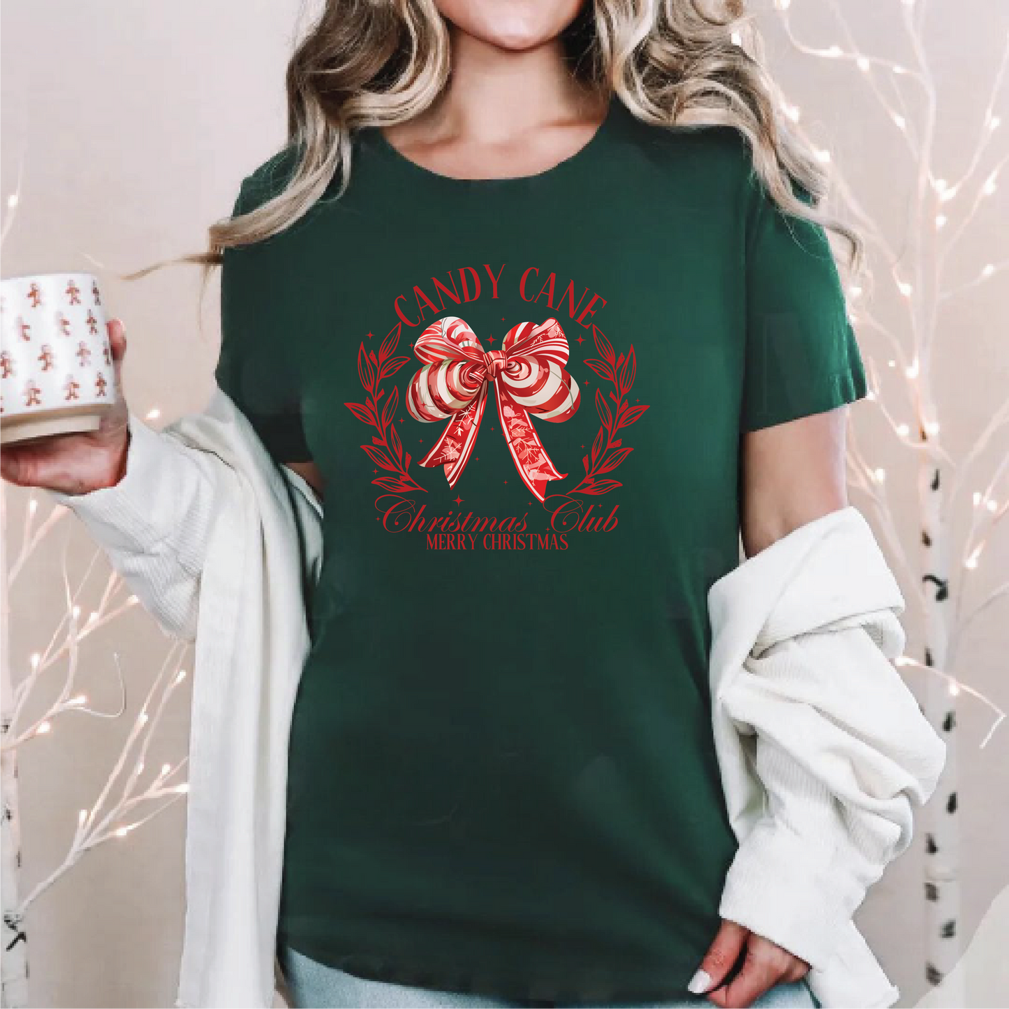 Candy Cane Christmas Club Tees