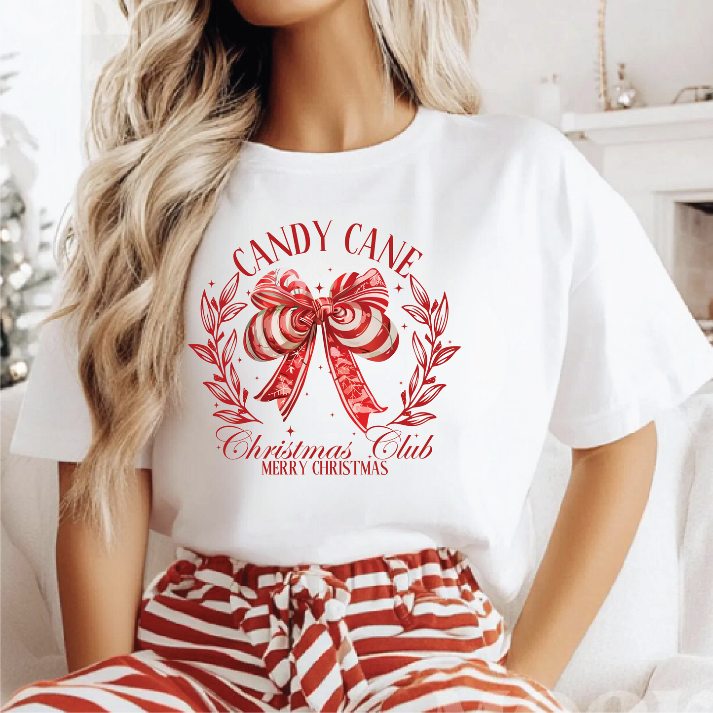 Candy Cane Christmas Club Tees