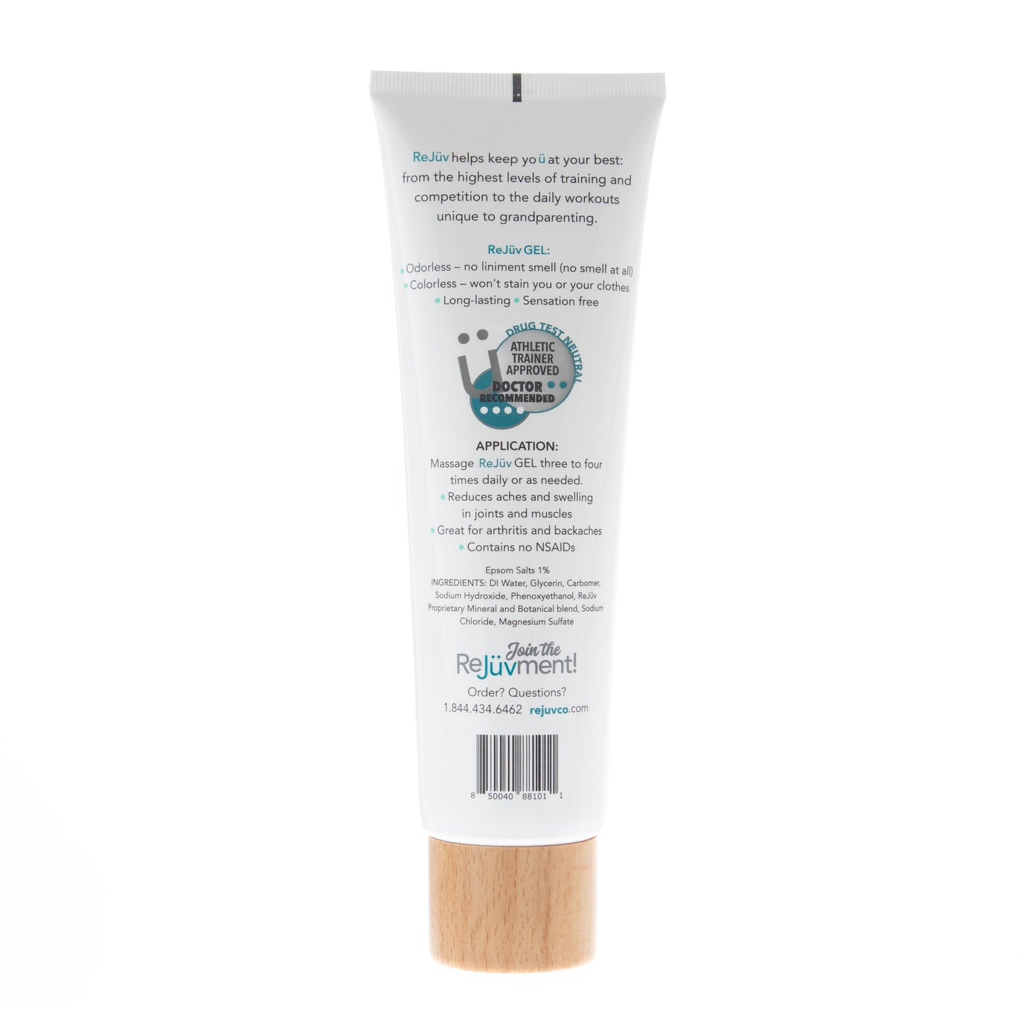ReJüv Gel 8oz EZ Squeeze | Menthol-Free Human Recovery Gel