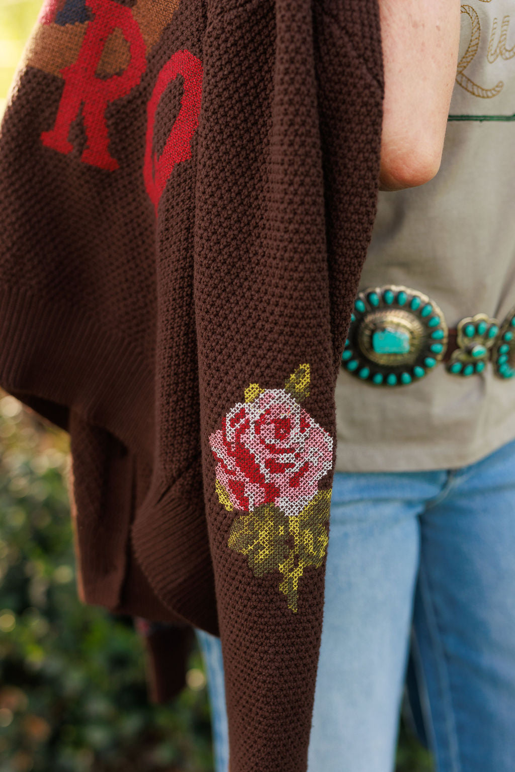 Nana's Rose Garden Sweater