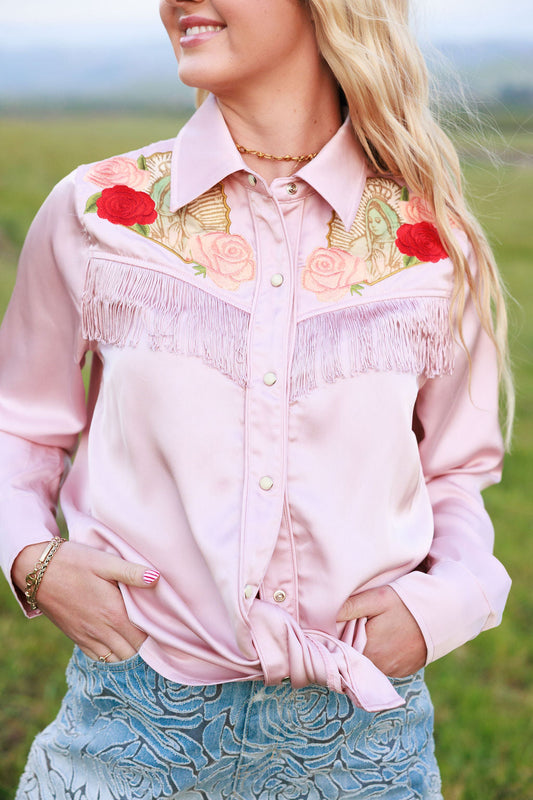 Pale Pink Button Up