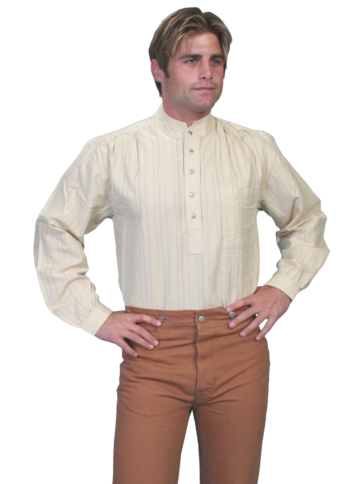 Tonal Dobby Stripe Shirt - RW015X