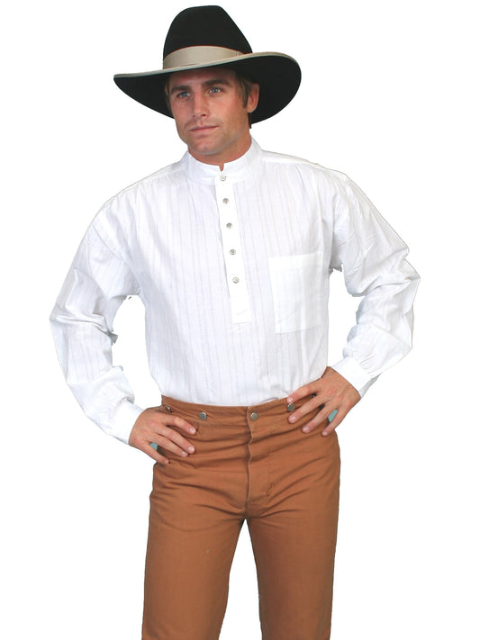 Tonal Dobby Stripe Shirt - RW015X