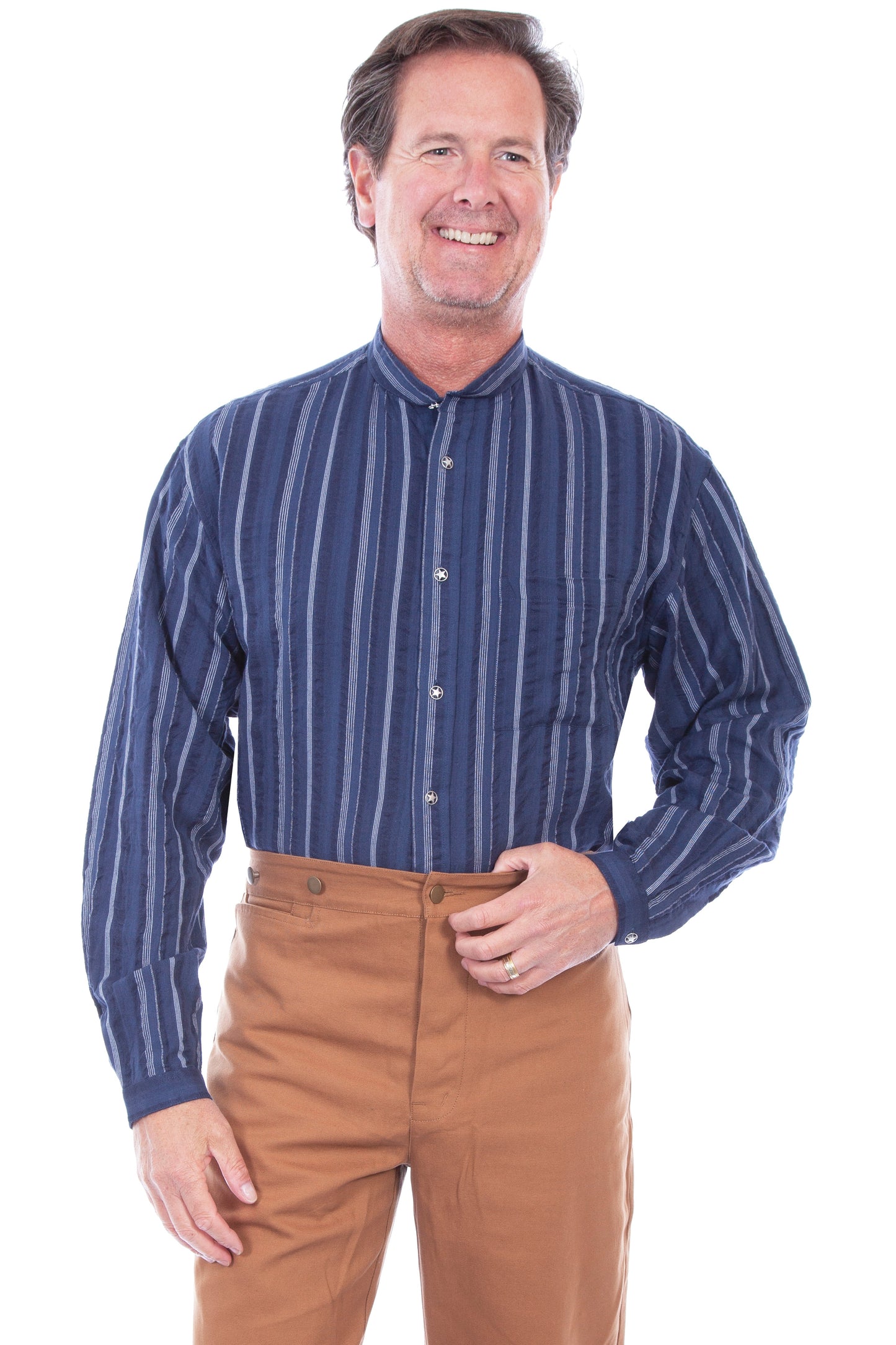 Dobby Stripe Shirt - RW025X