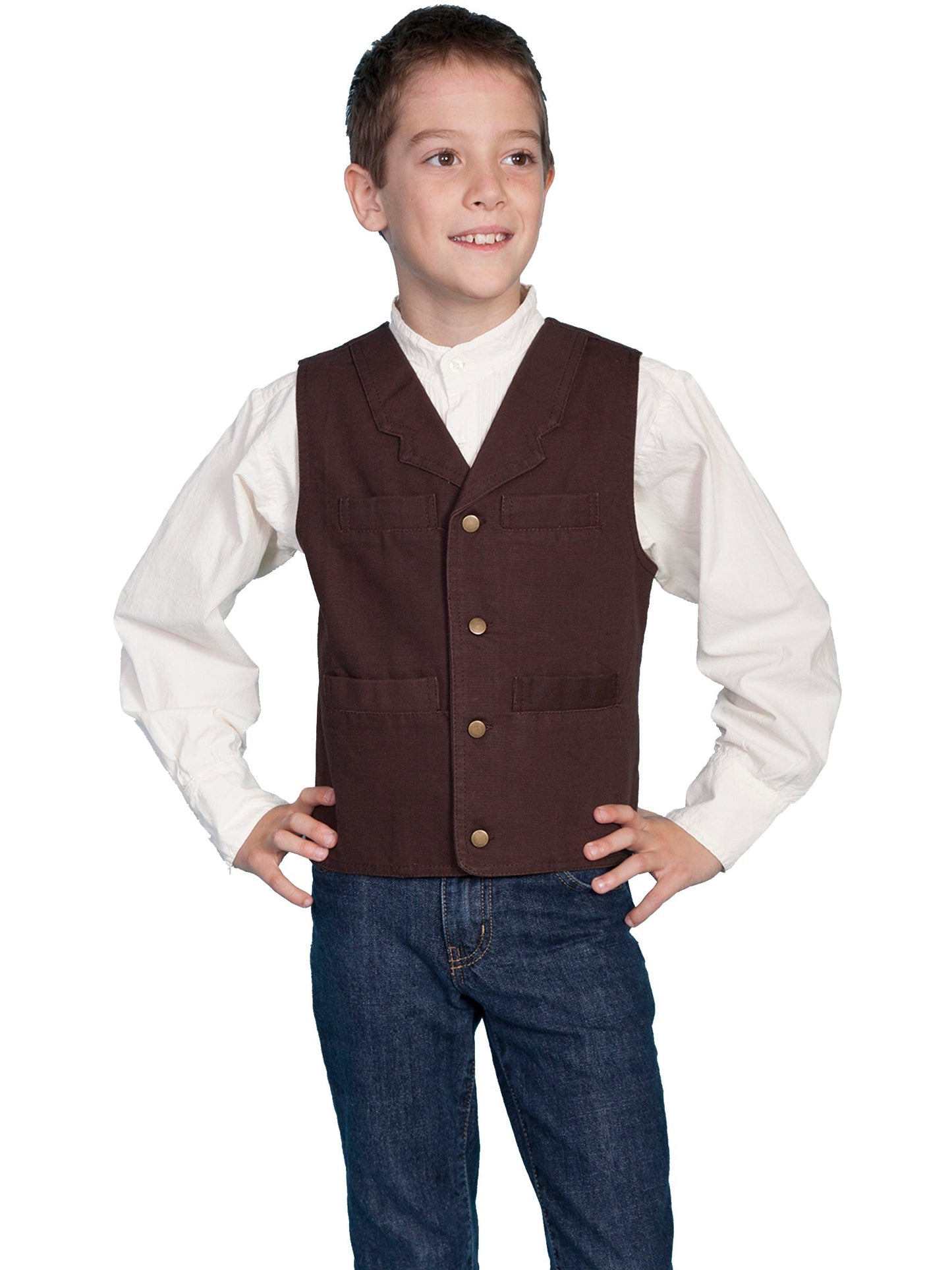 Kids Canvas Vest - RW041K