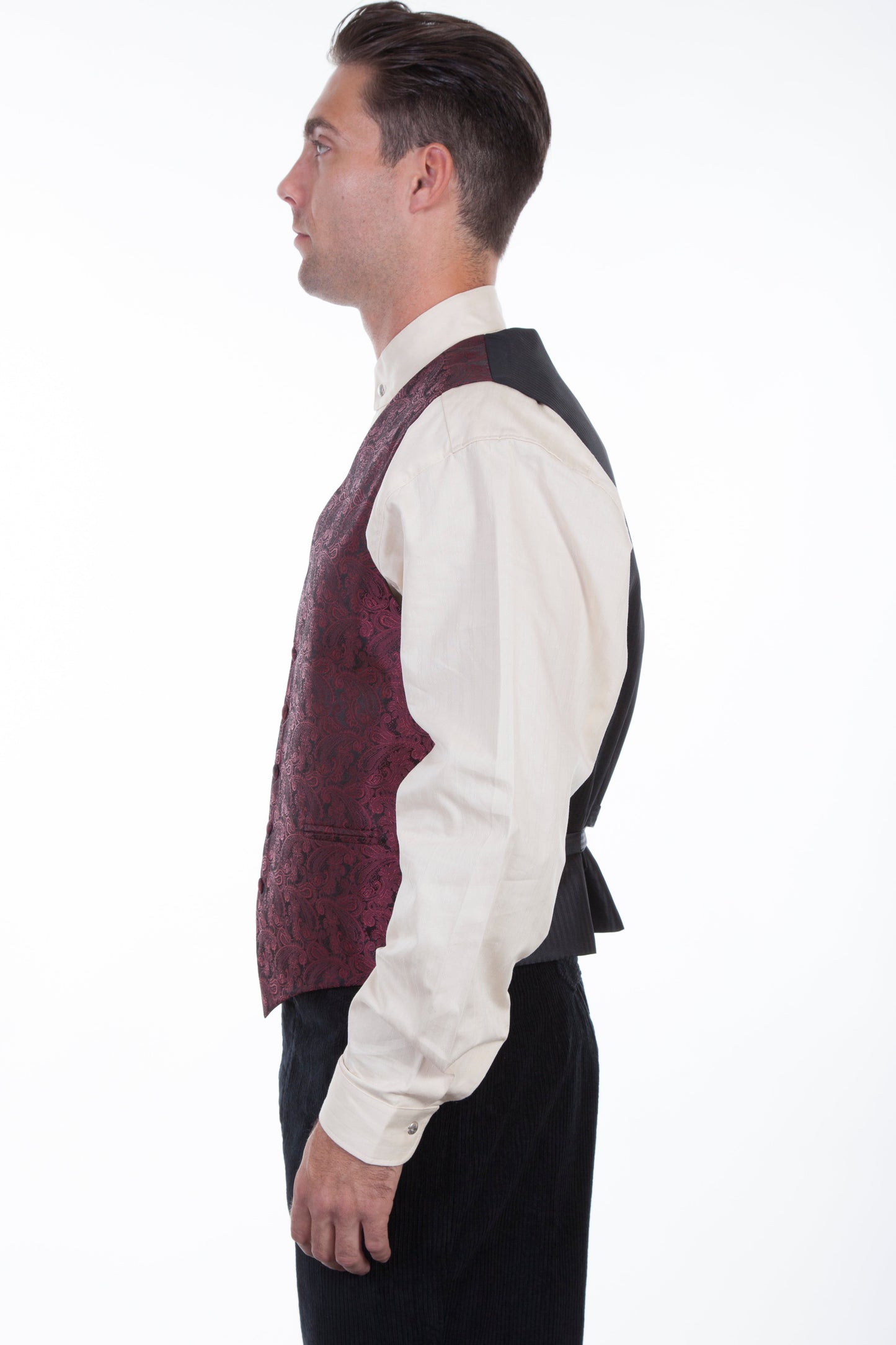 No Lapel Paisley Vest - RW093NXX