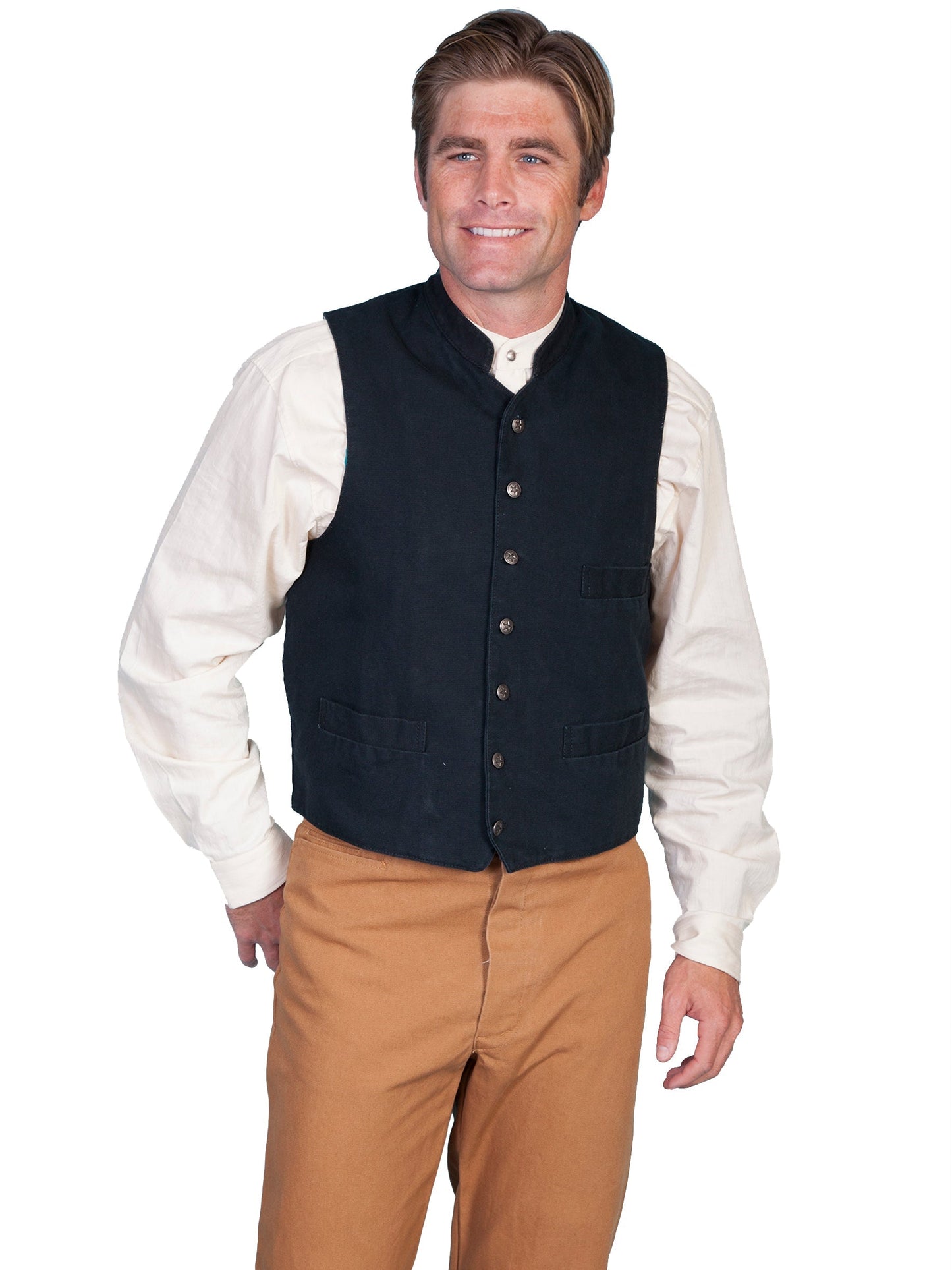 Standup Round Collar Vest - RW149X