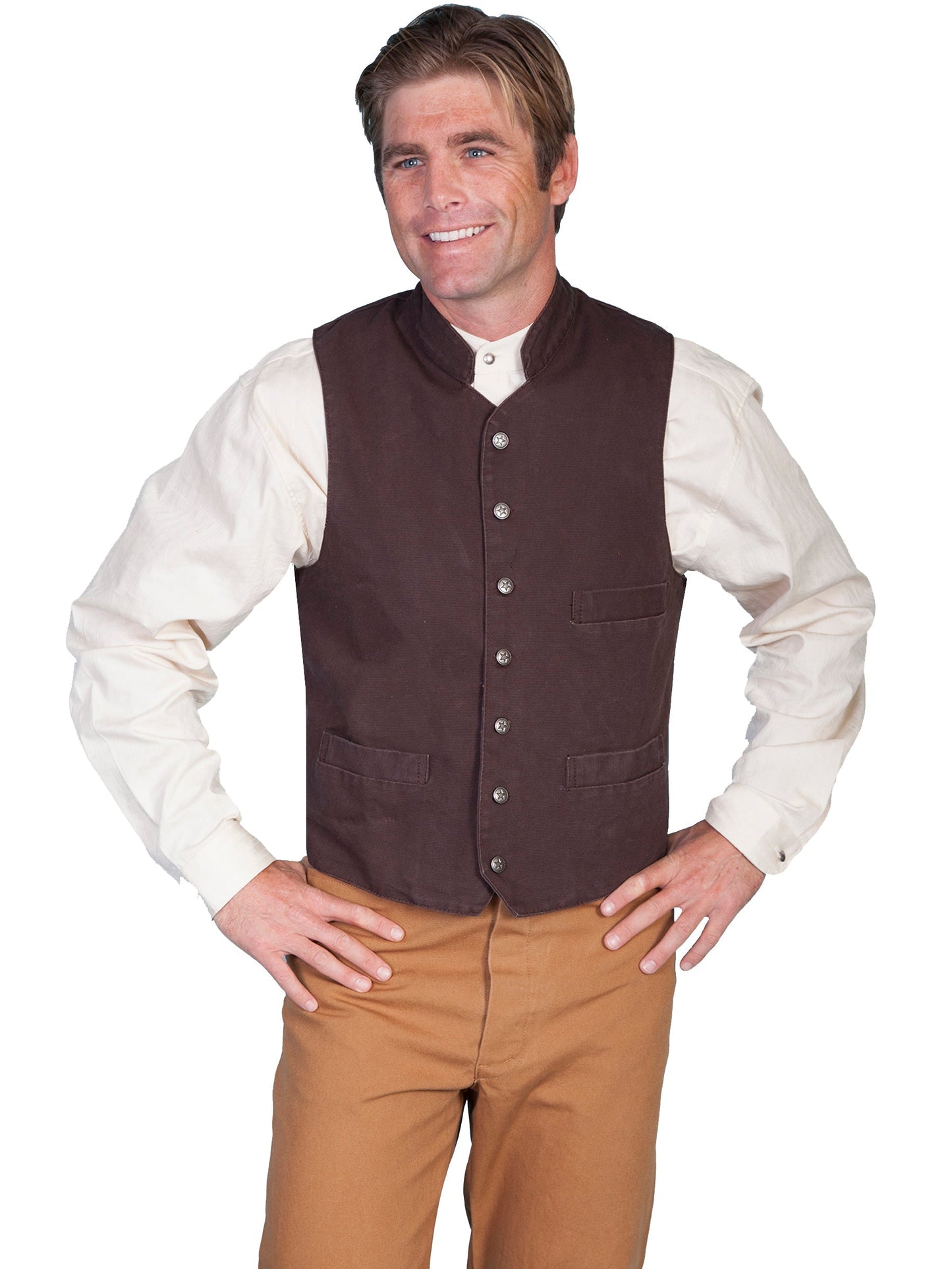 Standup Round Collar Vest - RW149