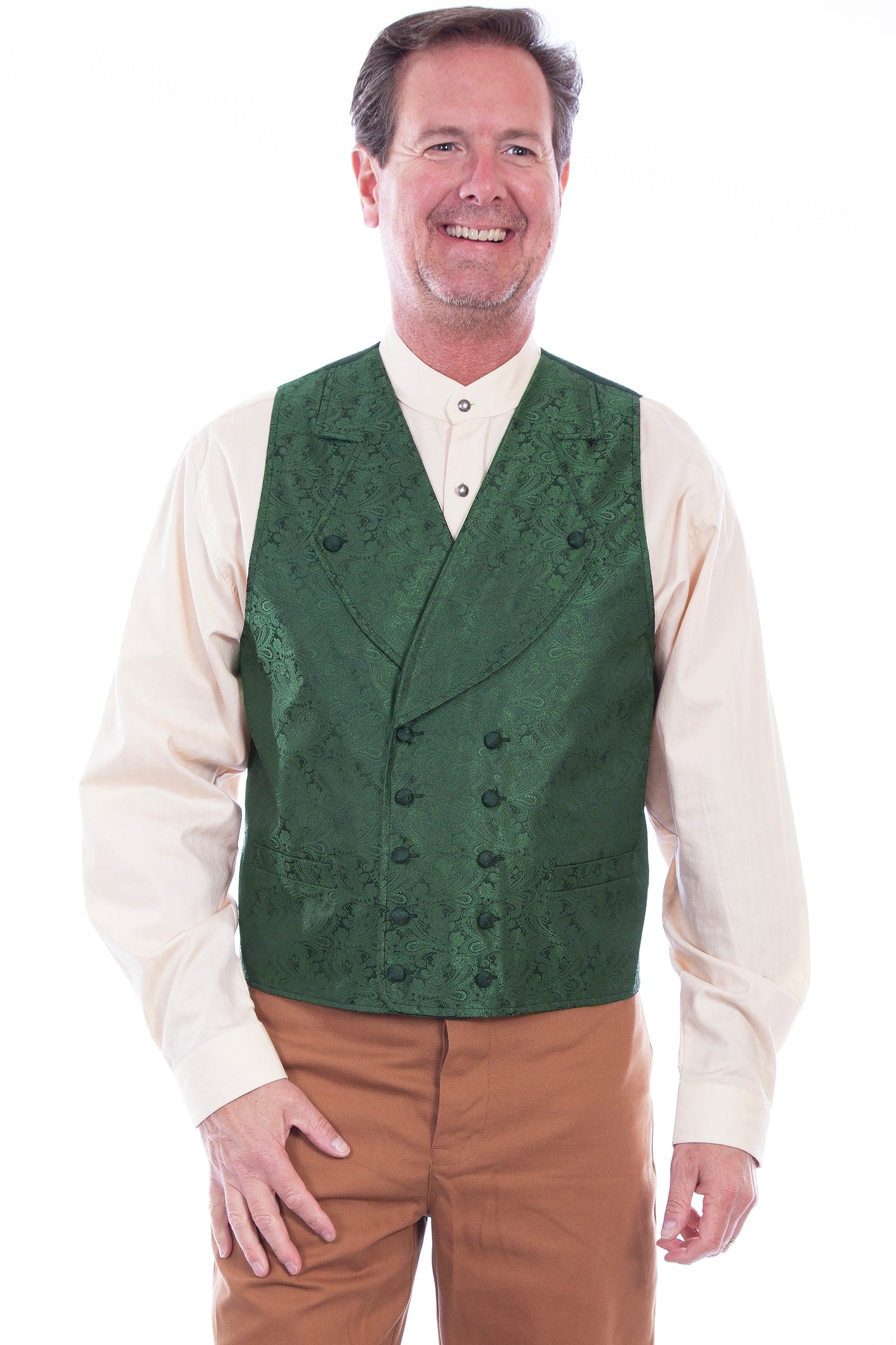Double Breasted Wide Lapel Vest - RW227