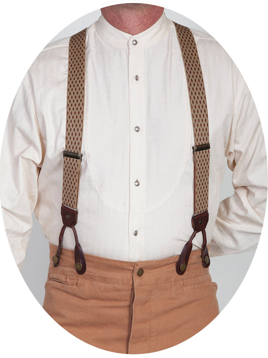 Elastic "diamond" Suspender - RW243S