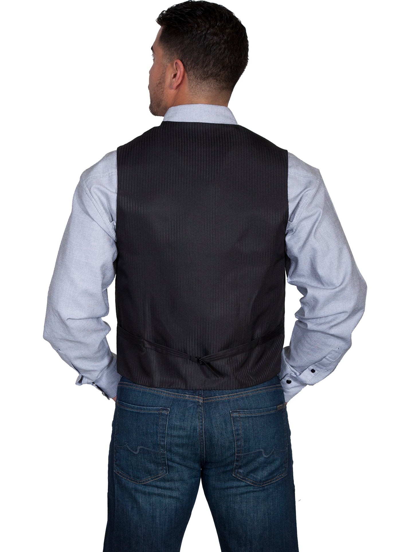 No Lapel Diamond Dot Vest - RW251NX