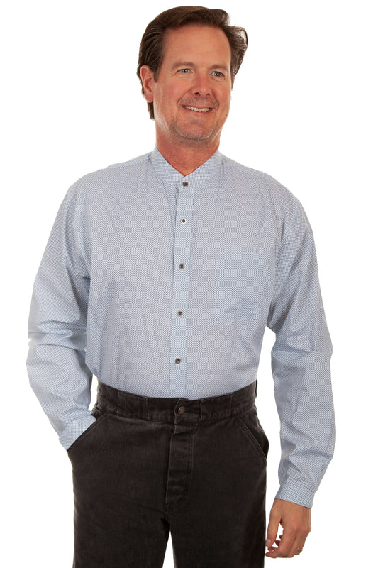 Button Front Band Collar Shirt - RW303