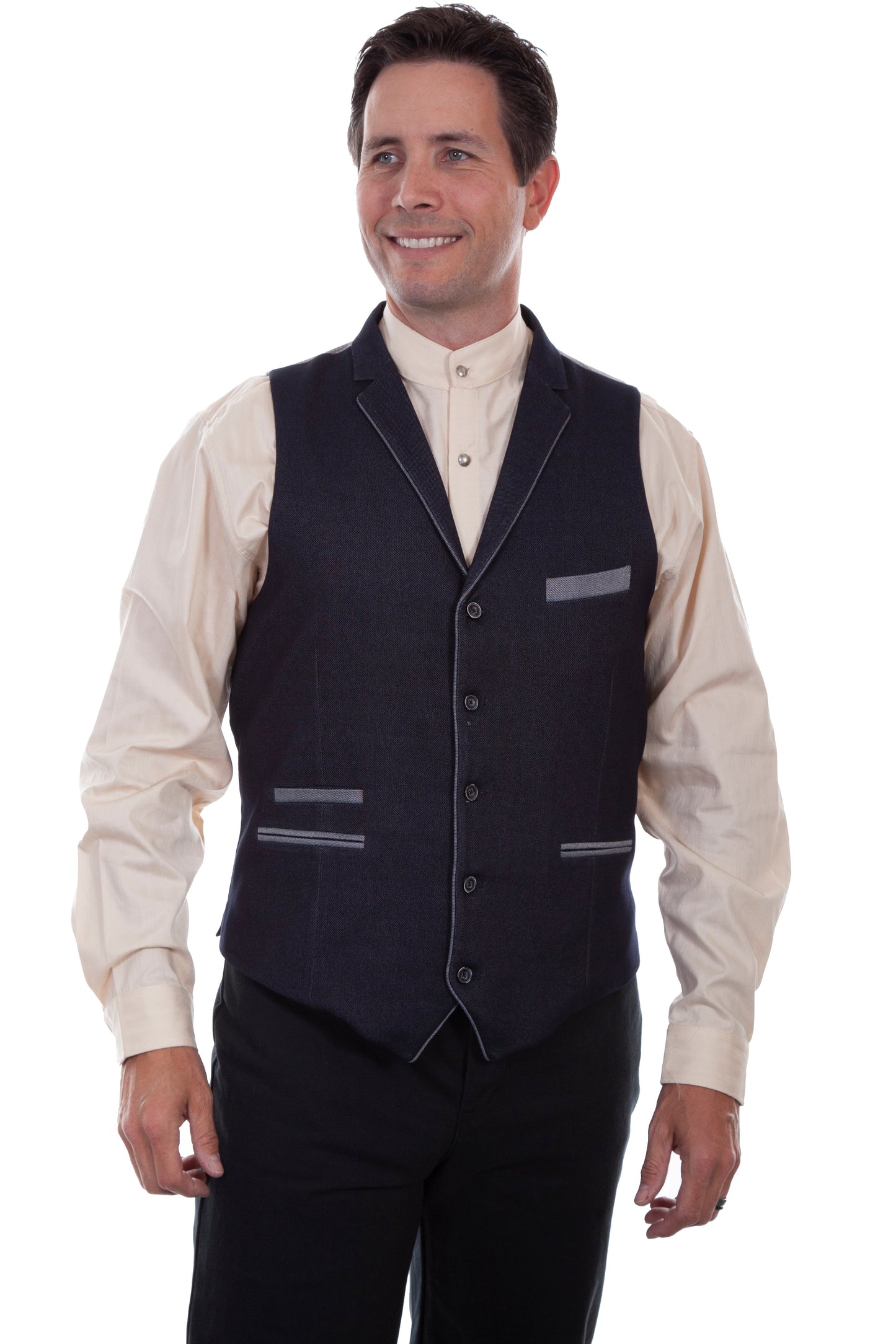 Solid 4 Pocket Point Bottom Vest - RW309