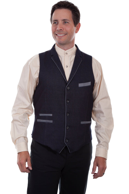 Solid 4 Pocket Point Bottom Vest - RW309