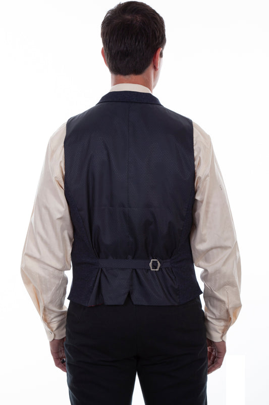 Solid 4 Pocket Vest W/piping Pointbt - RW313X
