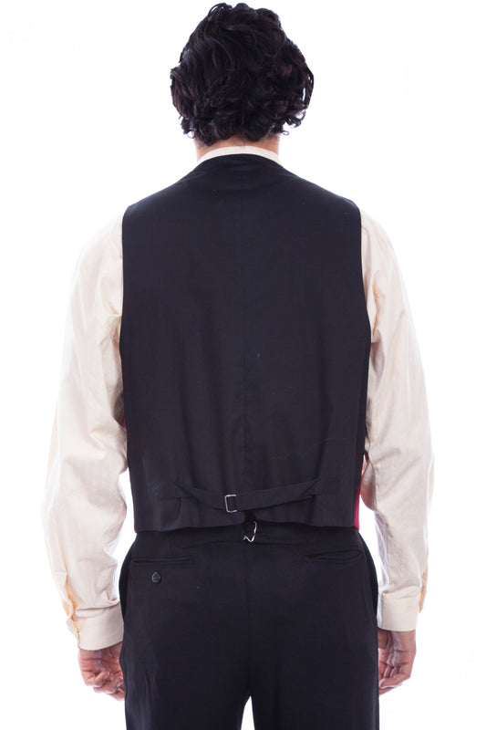 Wool Blend Point Bottom Vest - RW343