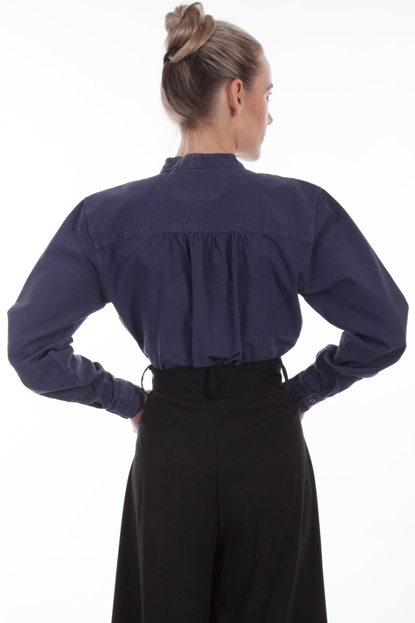 Paisley Bib Front Blouse - RW577