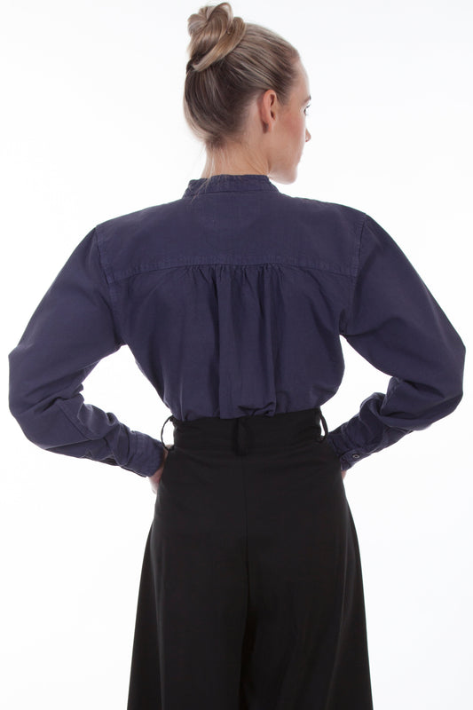 Paisley Bib Front Blouse - RW577