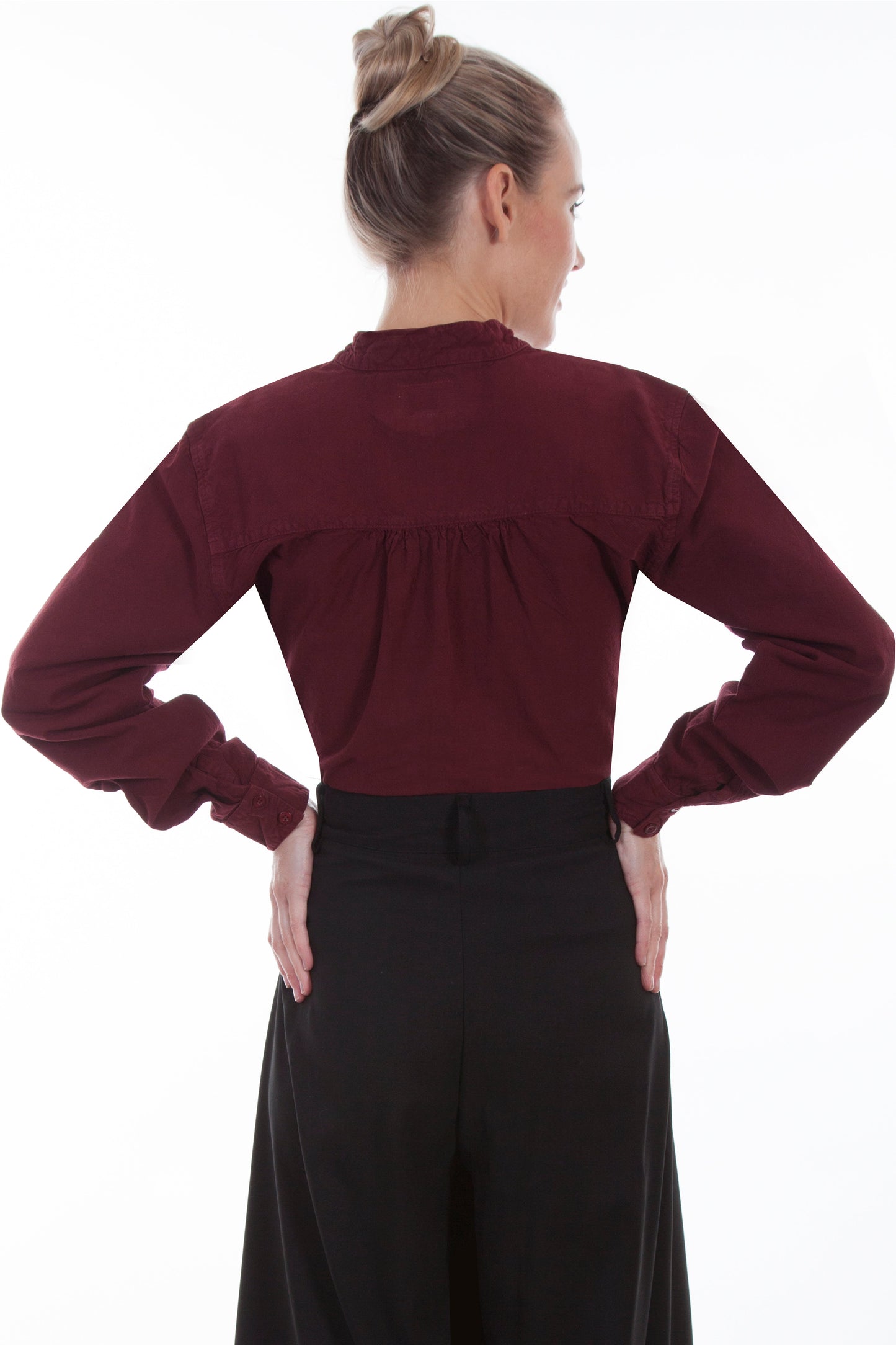 Paisley Bib Front Blouse - RW577