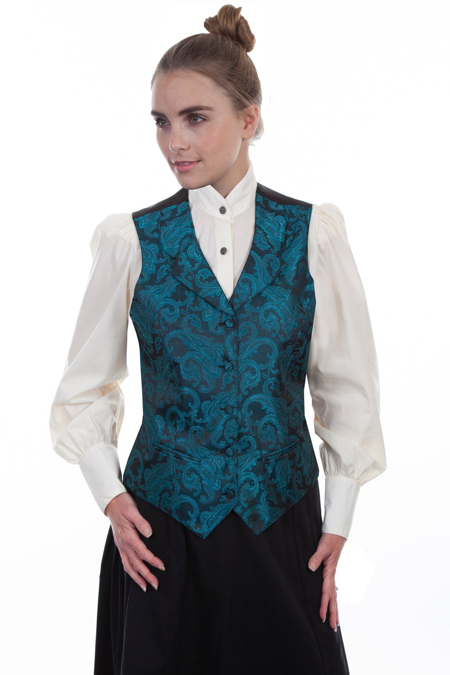 Ladies Paisley Vest - RW606