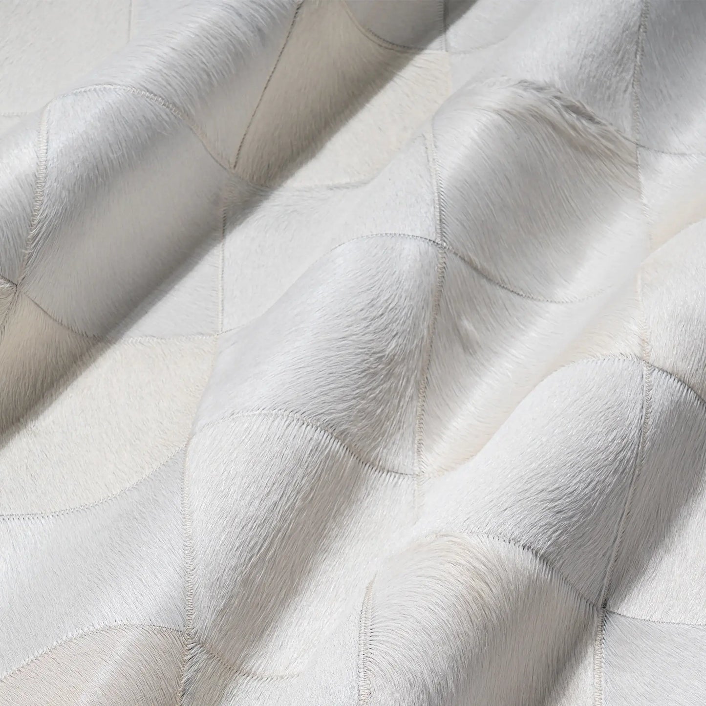Rhodes White Cowhide Rug