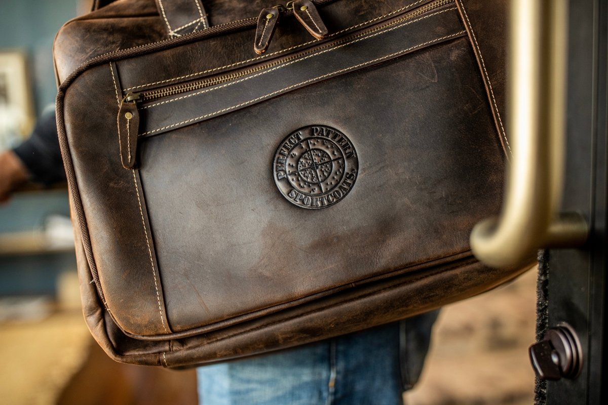 "Greenhead" An Original Bottomland Full Grain Buffalo Leather Briefcase