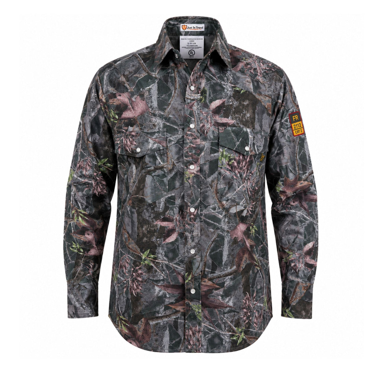 Flame Resistant FR Camouflage Shirt - 100% C - 7 oz