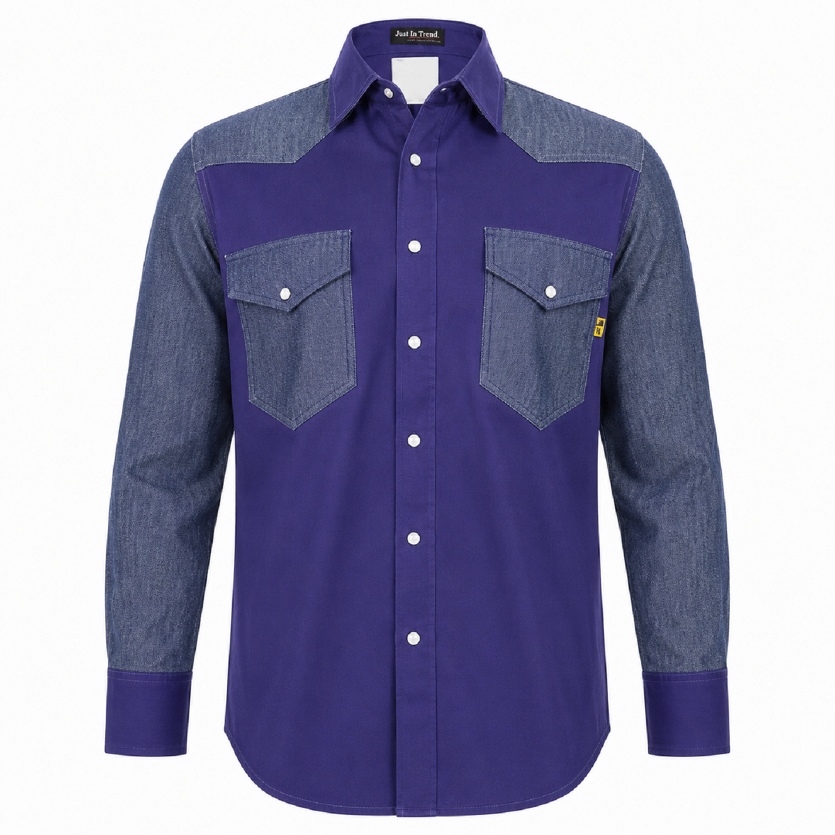 Flame Resistant FR Shirt - 88/12 - Western Style - Two Tone 7 oz