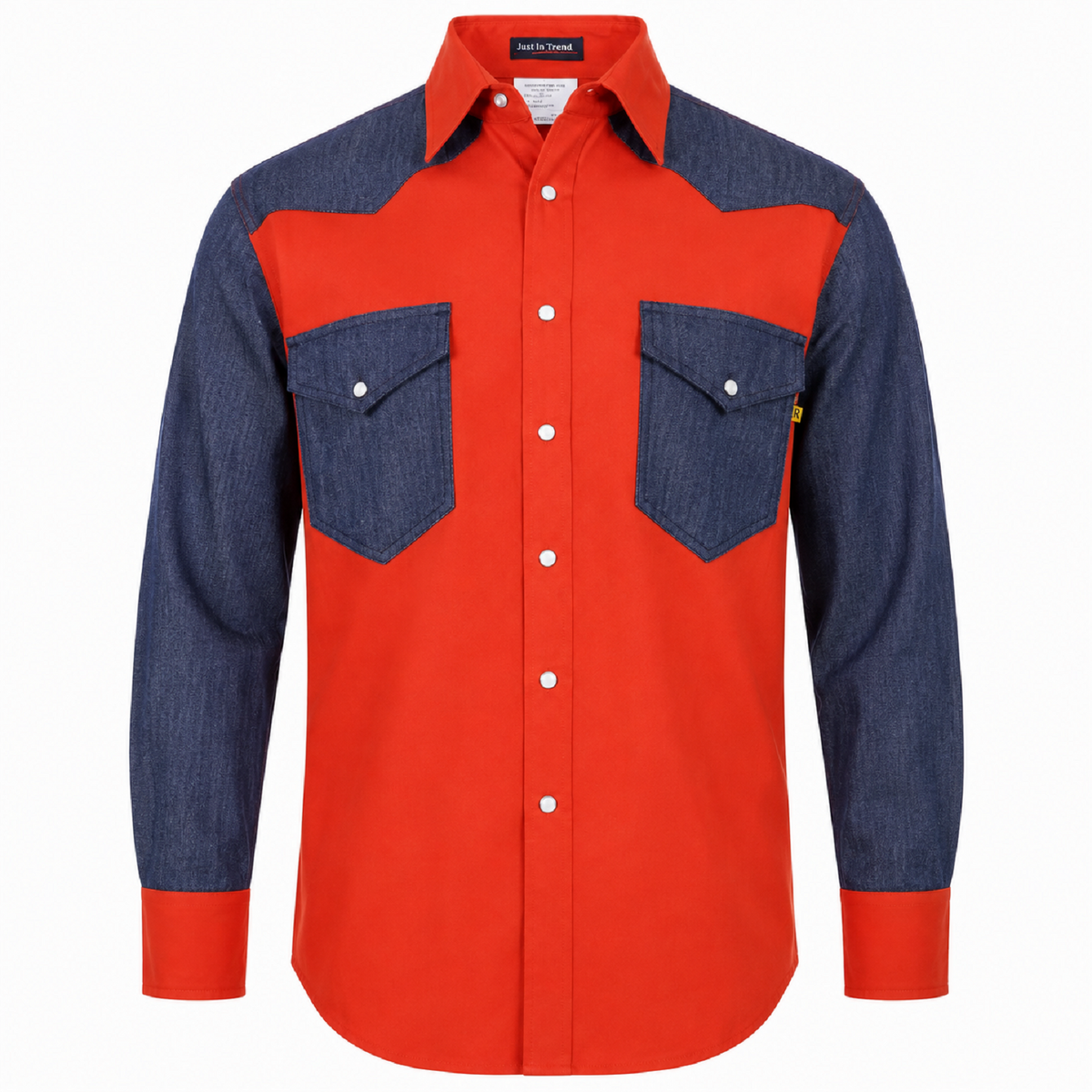 Flame Resistant FR Shirt - 88/12 - Western Style - Two Tone 7 oz