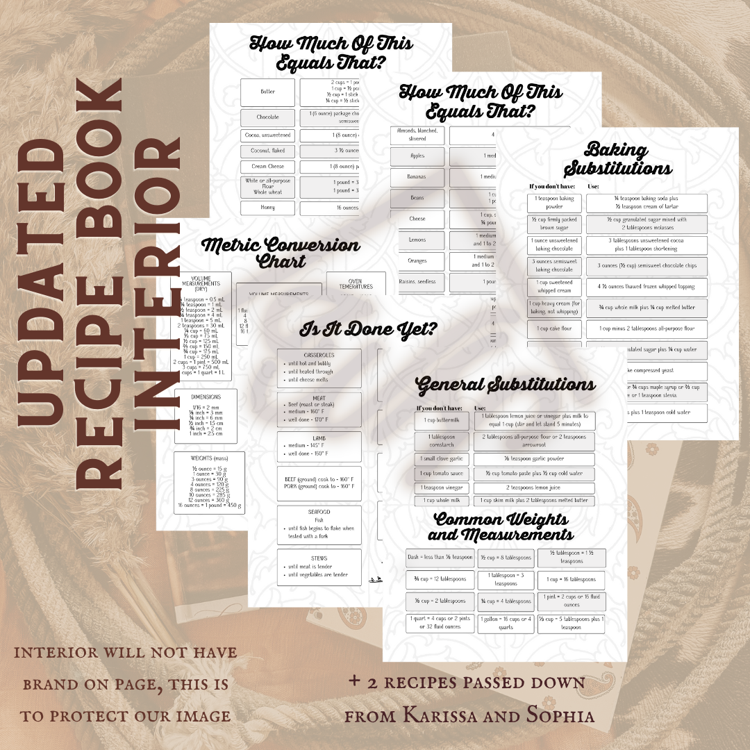 Recipe Book - Rustic Branded