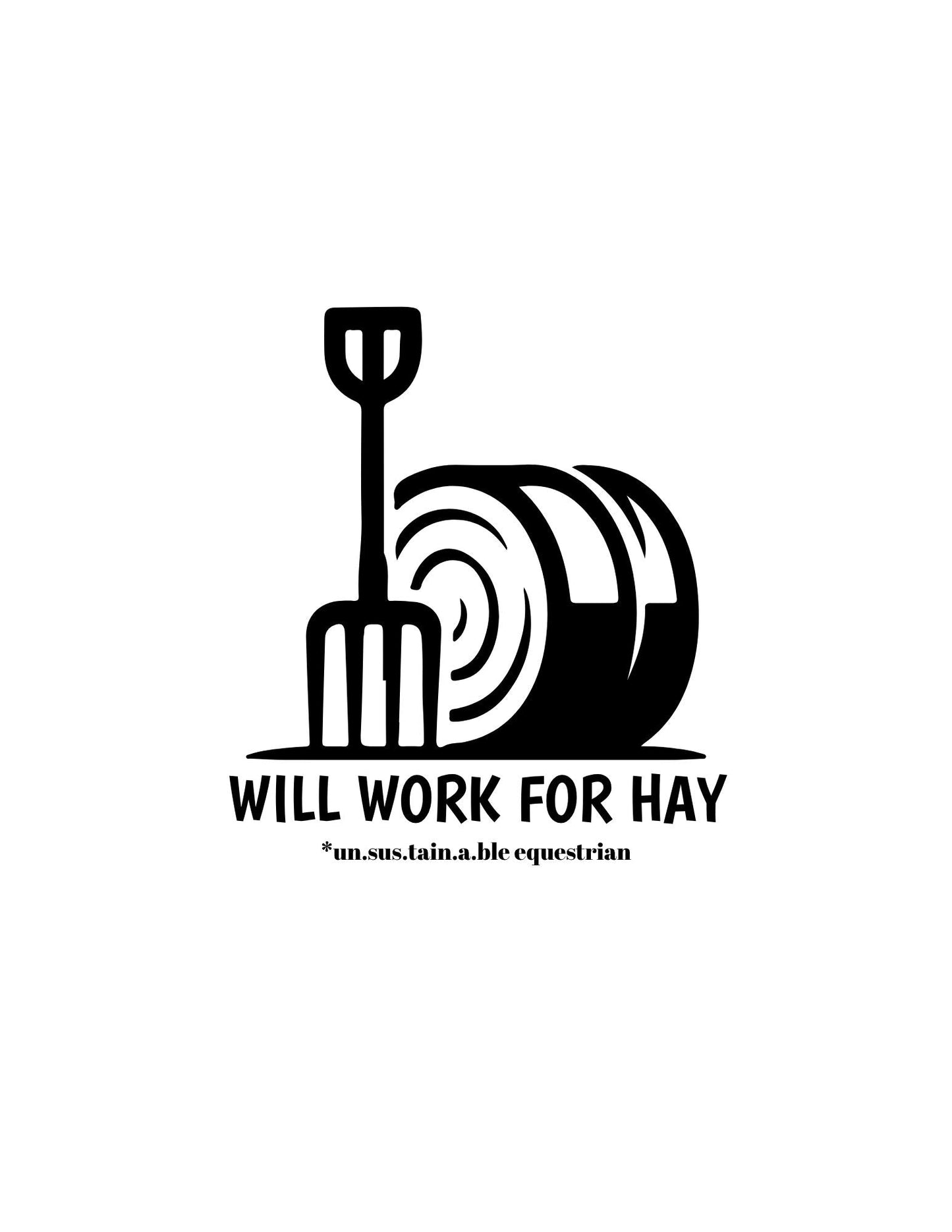 Die Cut Stickers -  3x3 - Work For Hay
