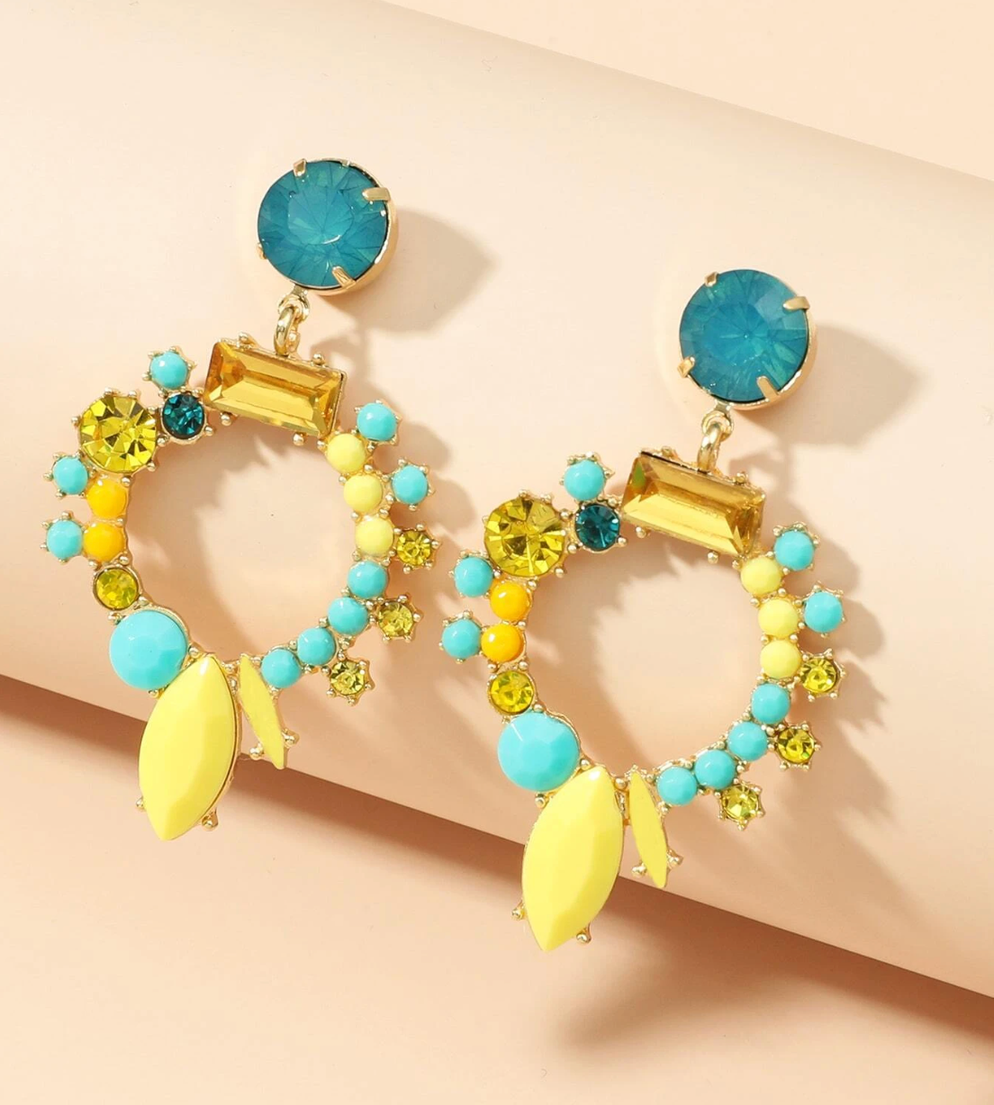 Rhinestone Drop Earrings