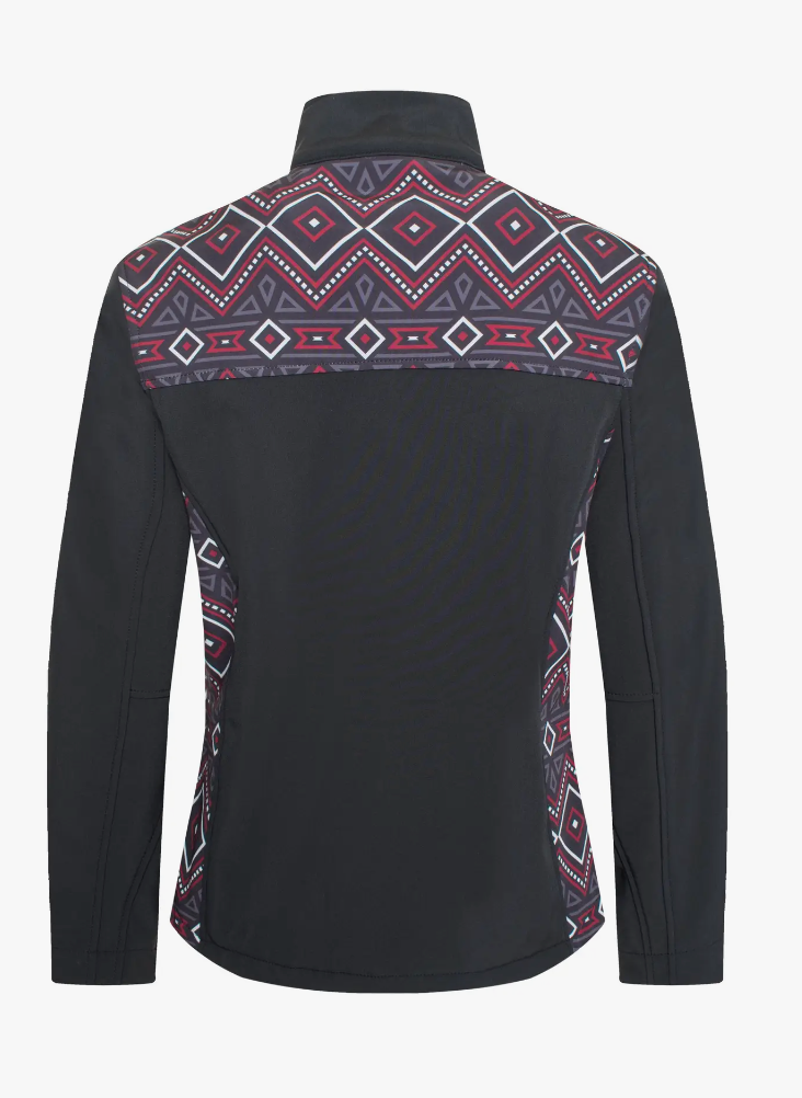 Women's Softshell Black Fleece-Lined Jacket