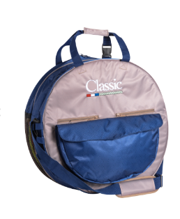 DELUXE ROPE BAG TAN NAVY CHEVRON