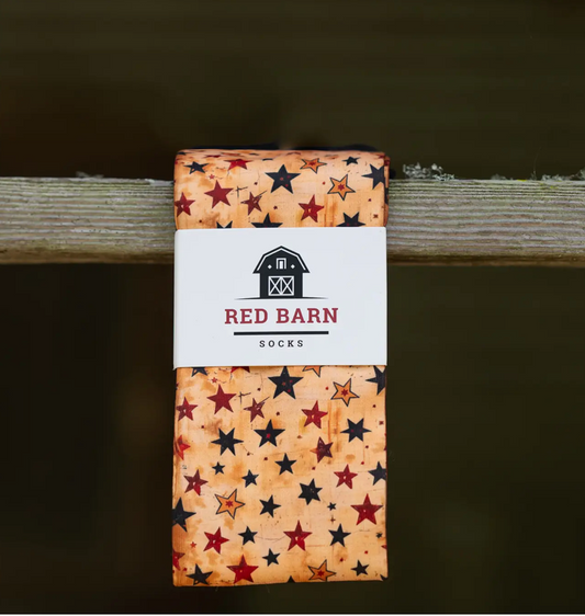 Shoot For the Stars Red Barn Boot Socks
