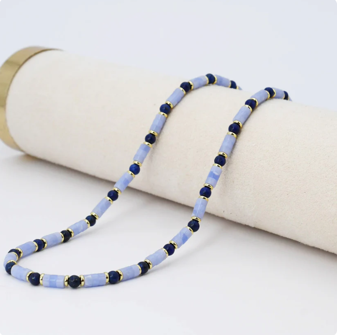 Light Blue Gemstone Necklace